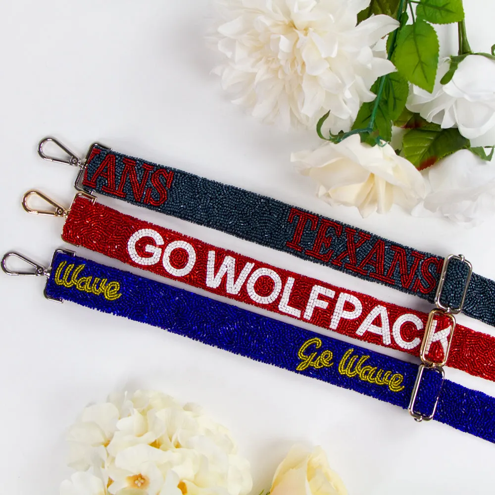 Pickleball Beaded Purse Strap