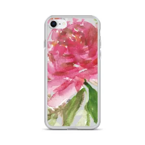 Pink Rose iPhone Case, iPhone X | XS | XR | XS Max | 8 | 8  | 7| 7  Phone Case-Printed in USA/EU