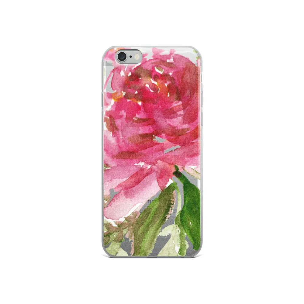 Pink Rose iPhone Case, iPhone X | XS | XR | XS Max | 8 | 8  | 7| 7  Phone Case-Printed in USA/EU