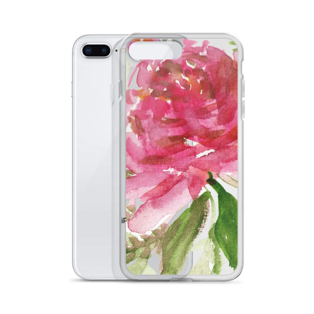 Pink Rose iPhone Case, iPhone X | XS | XR | XS Max | 8 | 8  | 7| 7  Phone Case-Printed in USA/EU