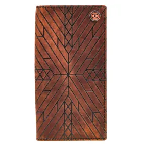 "Austin" Rodeo Hooey Wallet Brown w/Aztec