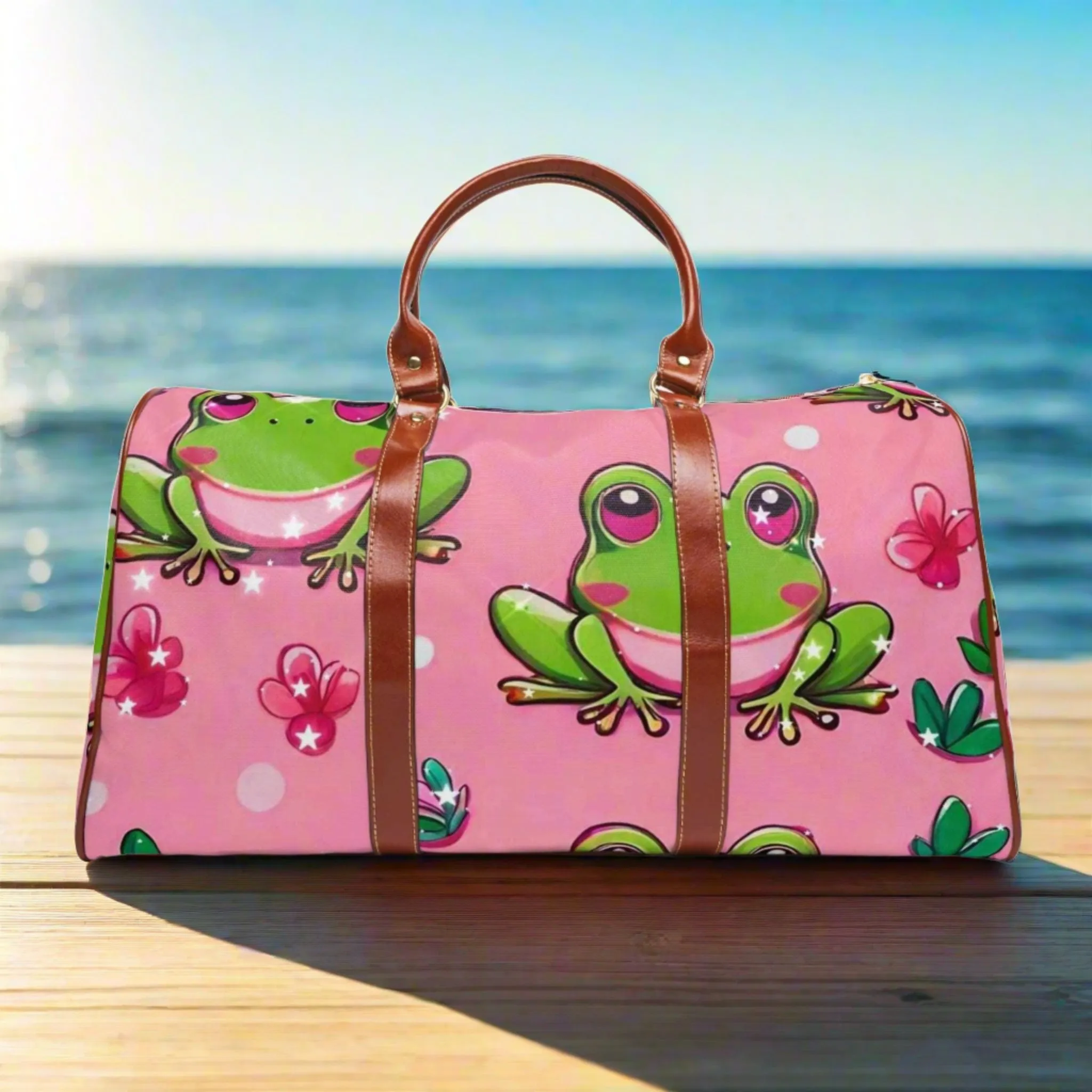 "Frog Love" Waterproof Travel Bag