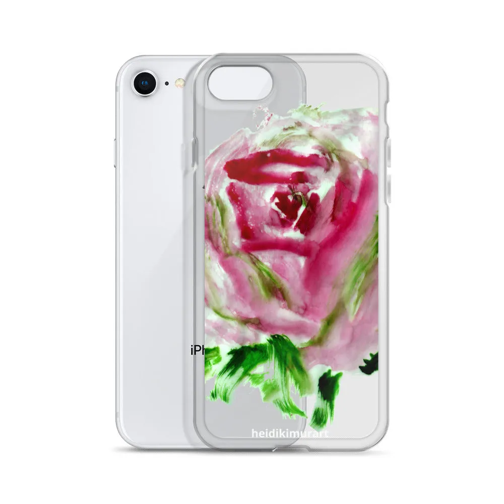 Red Rose Floral Phone Case, iPhone X | XS | XR | XS Max | 8 | 8  | 7| 7  Phone Case-Printed in USA/EU