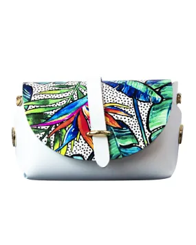 Removable Flap Barrel Bag Set | Palm Leaves