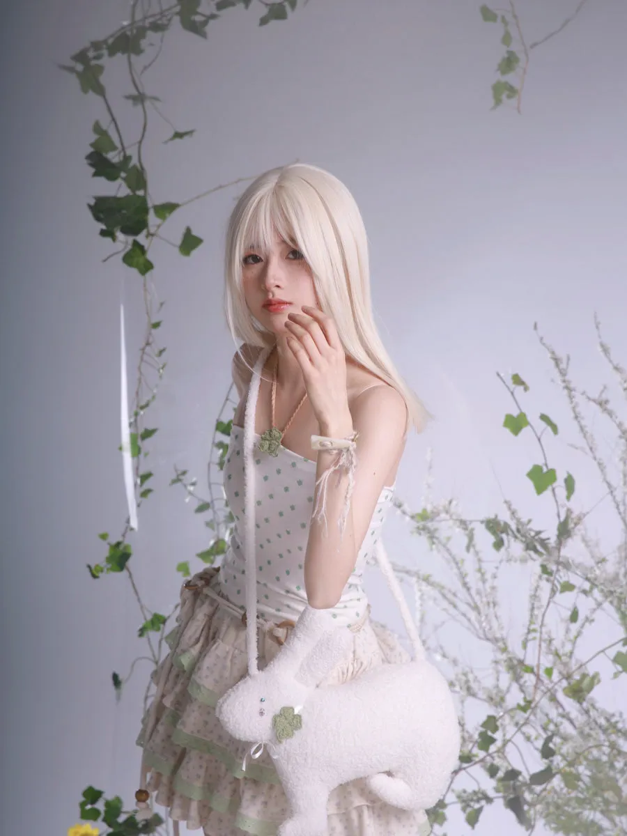 [Rose Island] Lucky Clover And Bunny Shoulder Bag