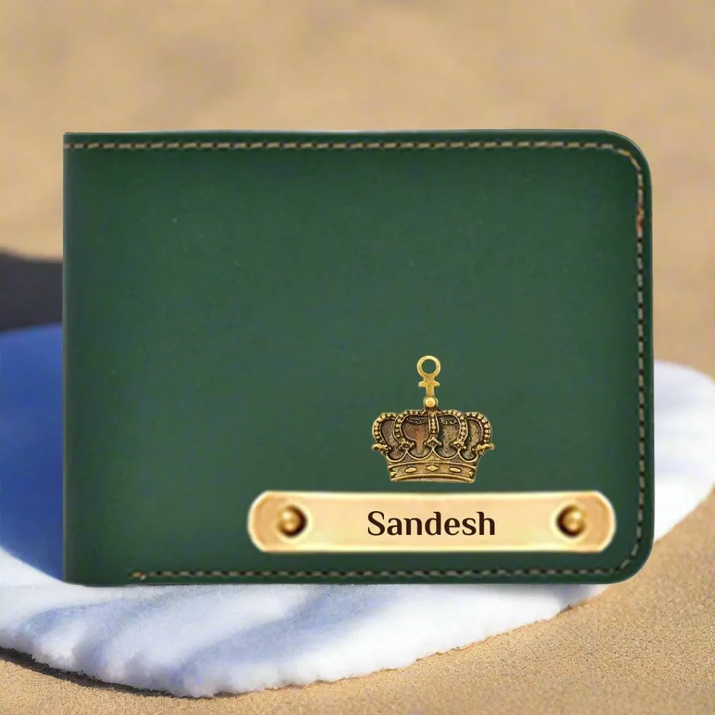 Royal Personalized Couple Wallet Set - Green