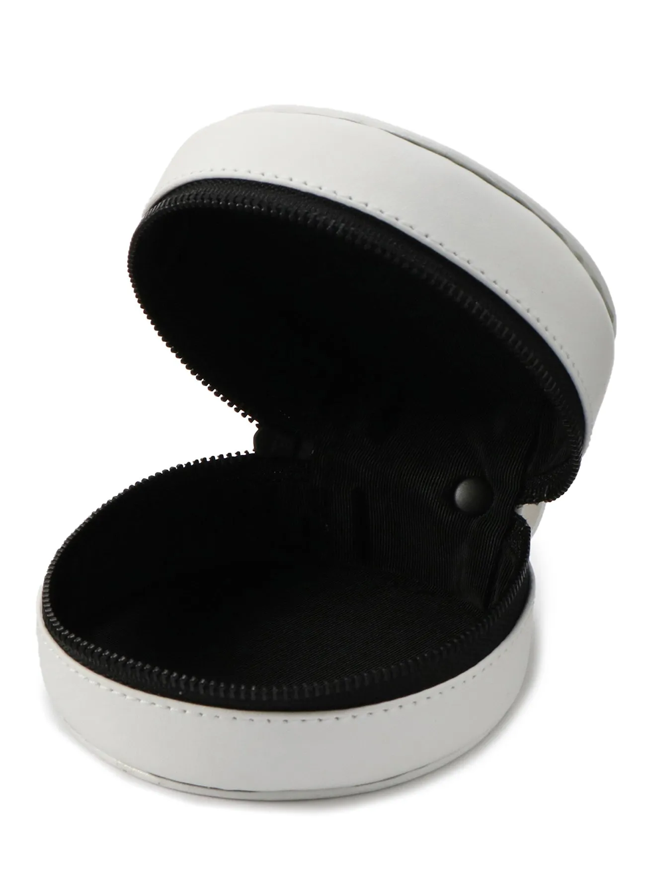 Rubber Touch Leather B Mini Circle Bag