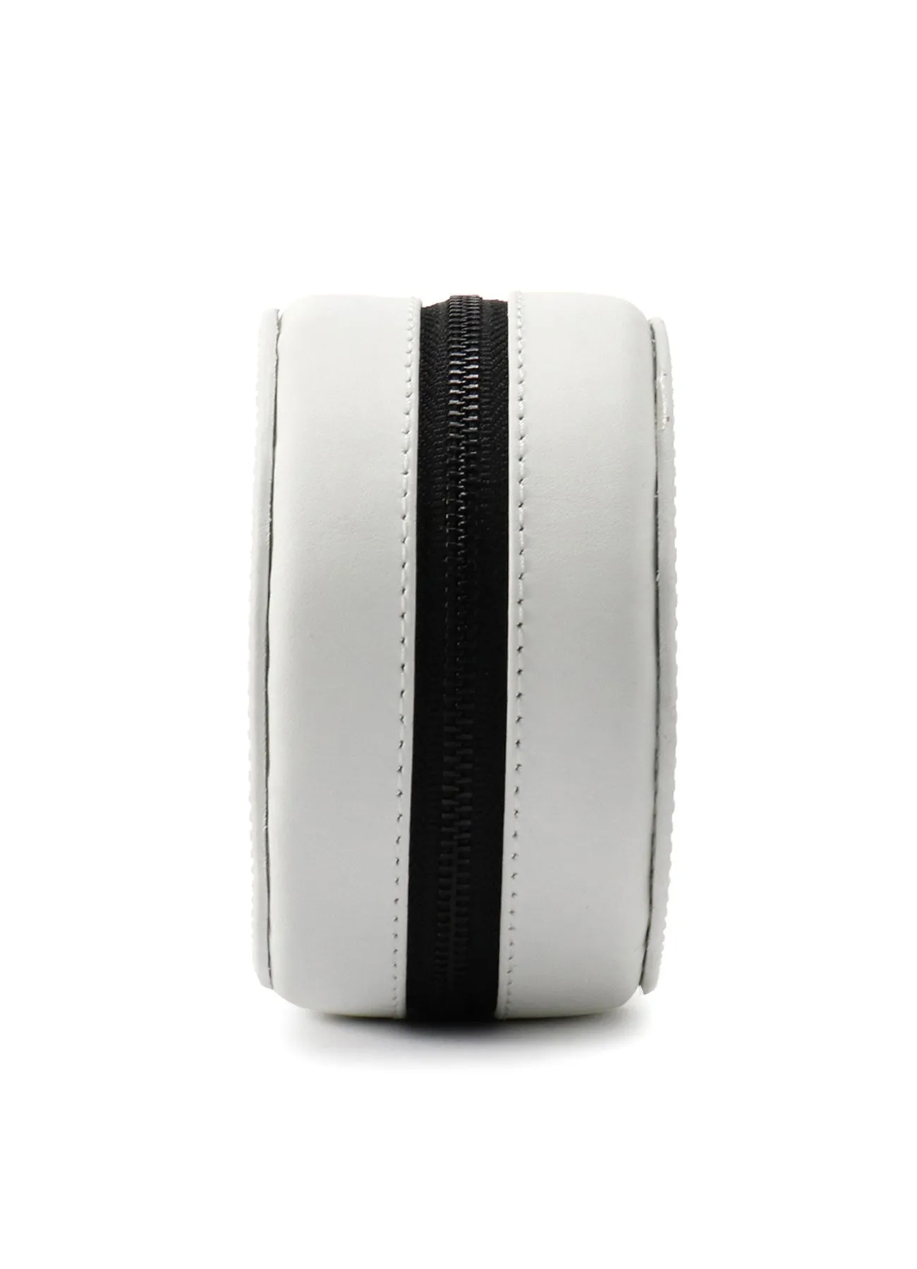 Rubber Touch Leather B Mini Circle Bag
