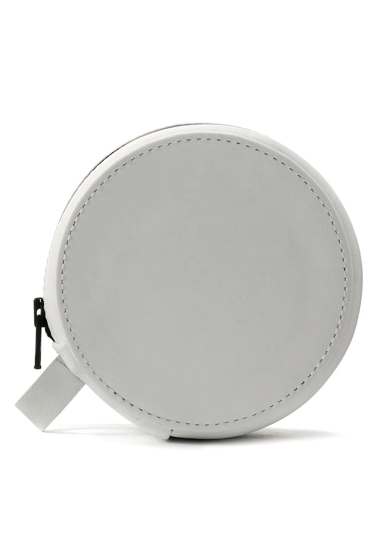 Rubber Touch Leather B Mini Circle Bag