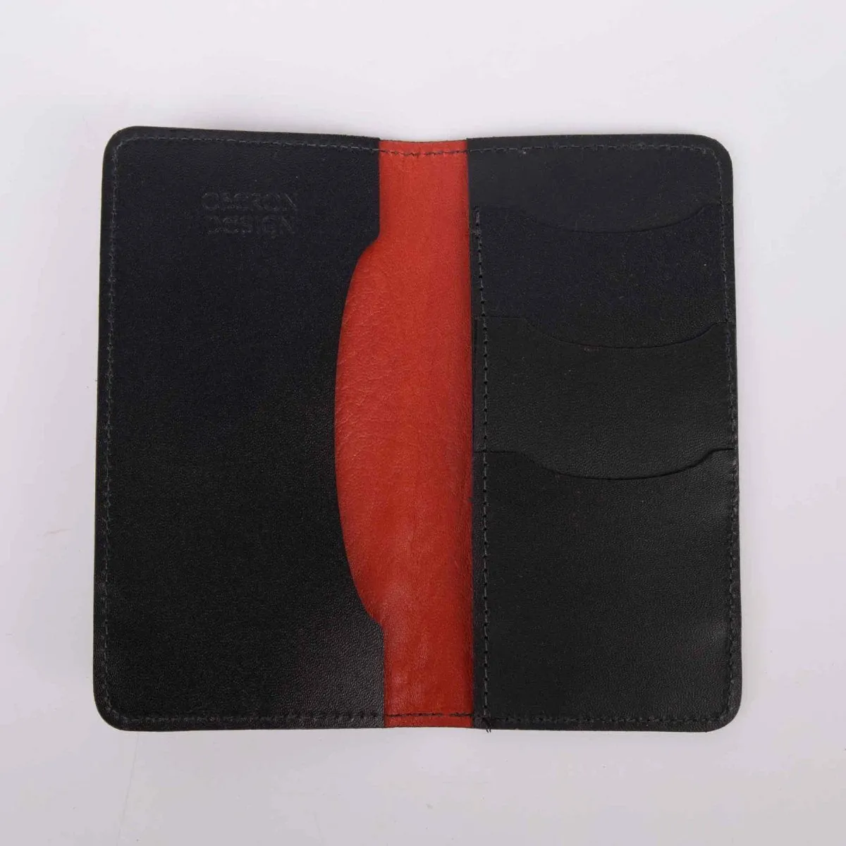 SECOND, Small Leather Smartphone Wallet Case, Cloud Dragon in Red