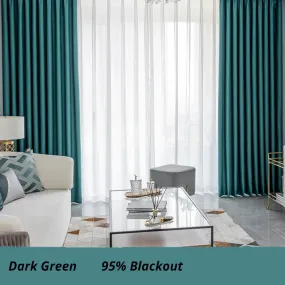 Skylar Faux Linen Minimalist Custom Blackout Curtain