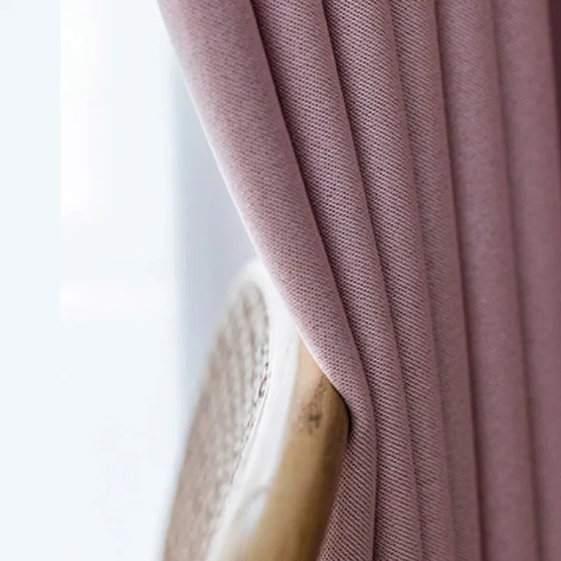 Skylar Faux Linen Minimalist Custom Blackout Curtain