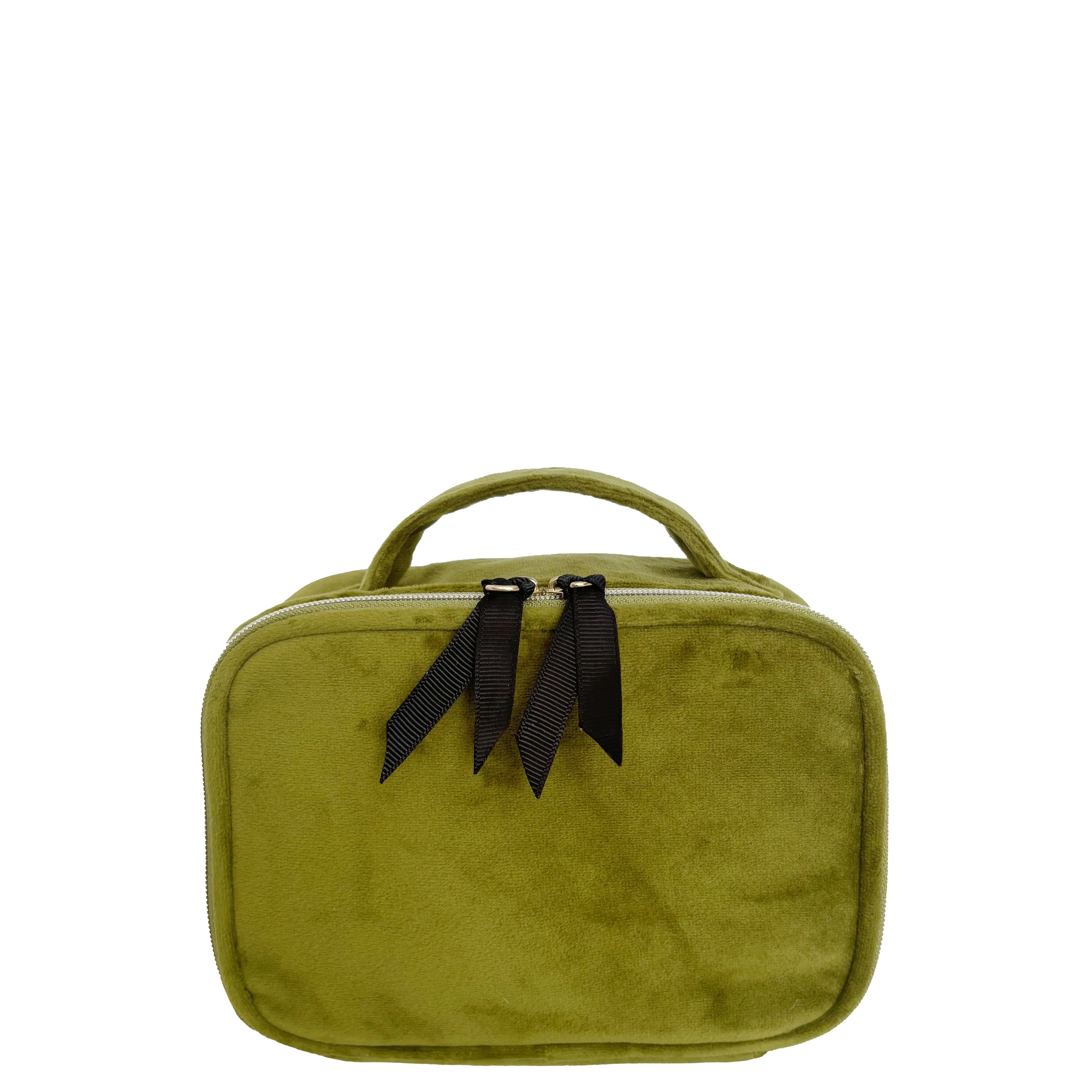 Small Beauty Box, Green Velvet