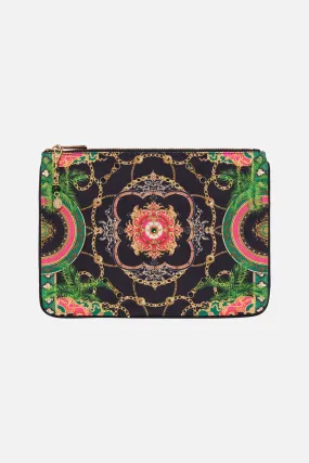 SMALL CANVAS CLUTCH JEALOUSY AND JEWELS