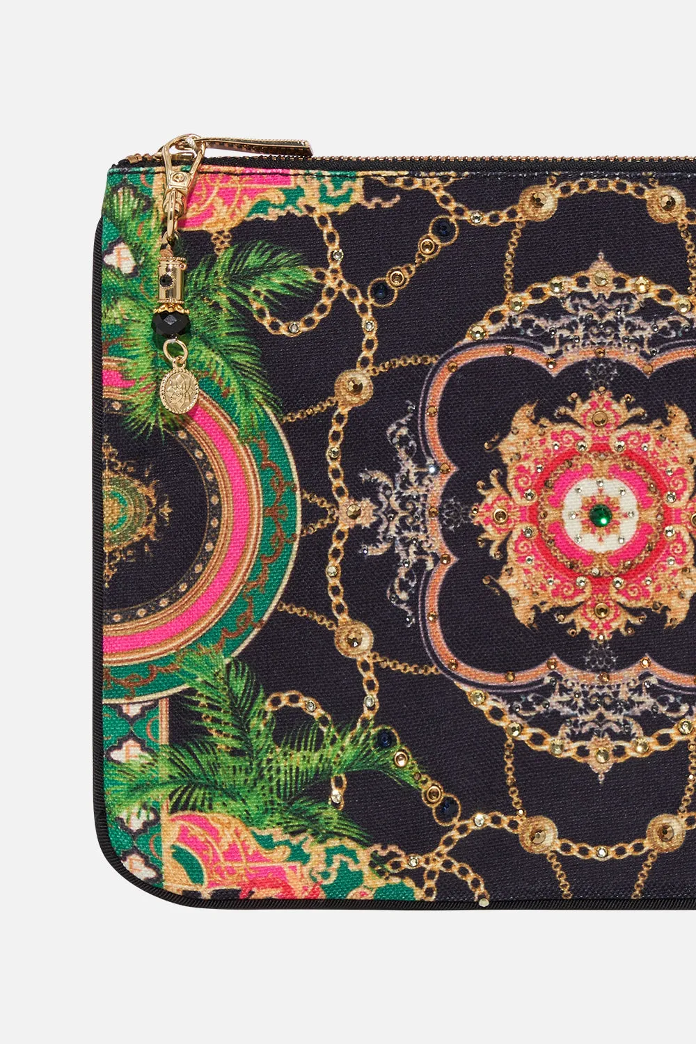 SMALL CANVAS CLUTCH JEALOUSY AND JEWELS