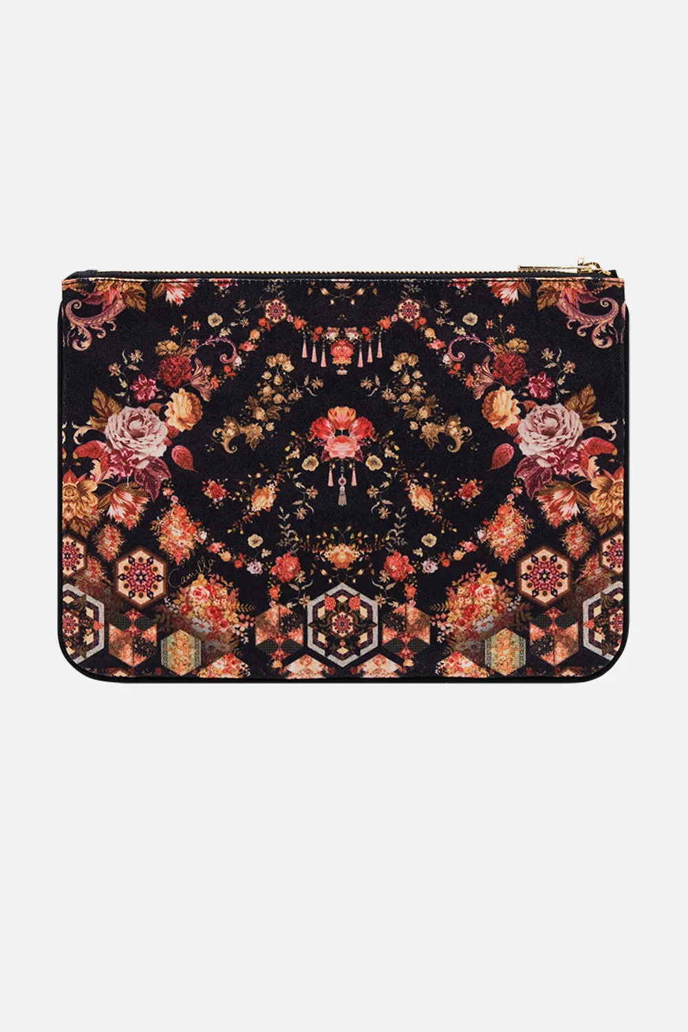 SMALL CANVAS CLUTCH STITCHED IN TIME