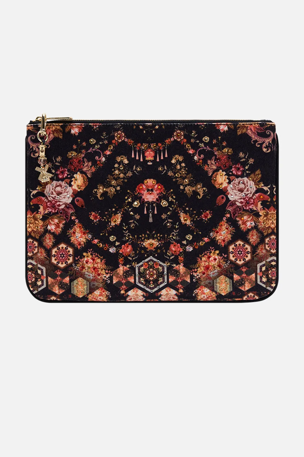 SMALL CANVAS CLUTCH STITCHED IN TIME