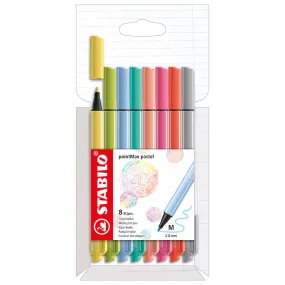 STABILO pointMax Colouring Pen Wallet of 8 Pastel Colours