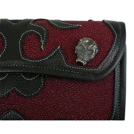 Stingray Leather Tribal Rider Tattoos Chain Wallets