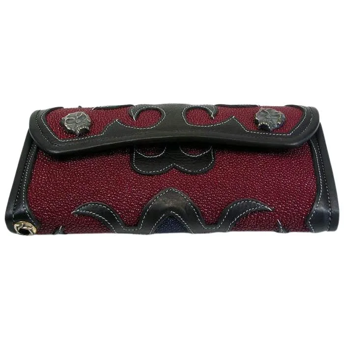 Stingray Leather Tribal Rider Tattoos Chain Wallets