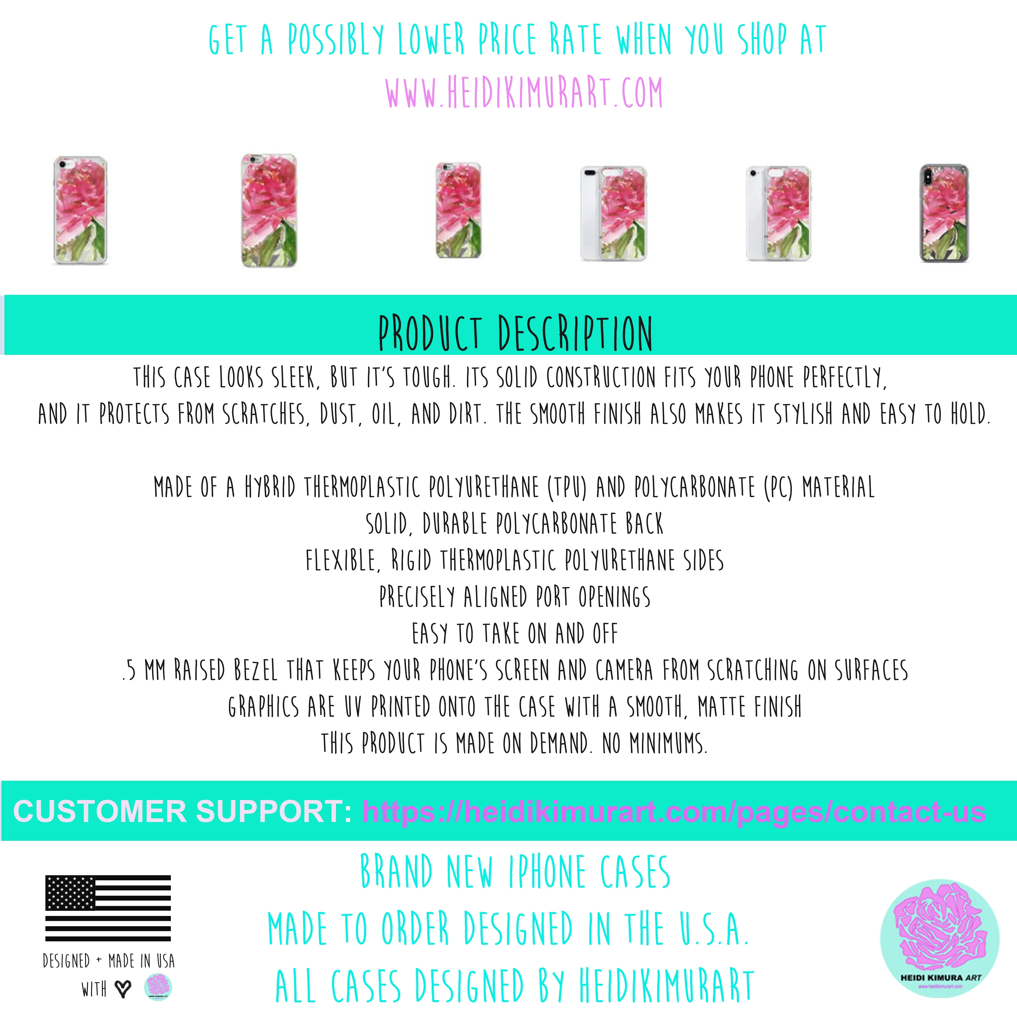 Summer Breeze Floral Phone Case, iPhone X | XS | XR | XS Max | 8 | 8  | 7| 7  Phone Case