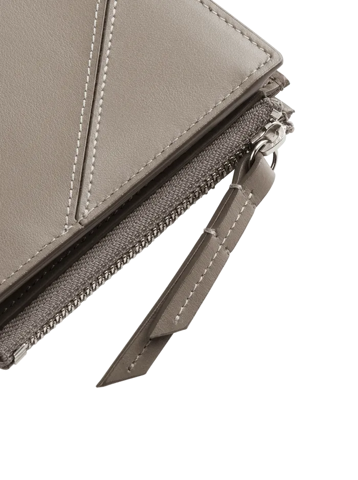 T Logo L Zip Wallet with Keychain