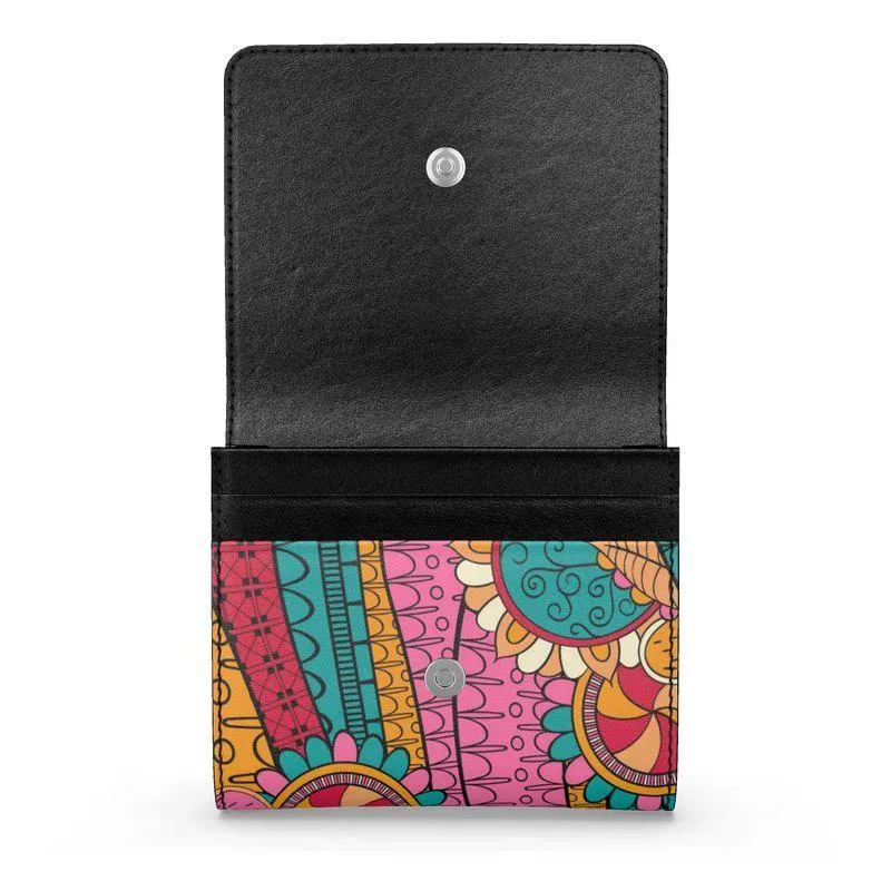 Taki Leather Fold Over Wallet