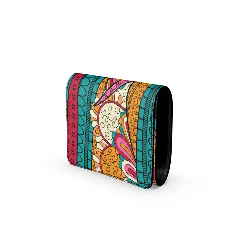 Taki Leather Fold Over Wallet