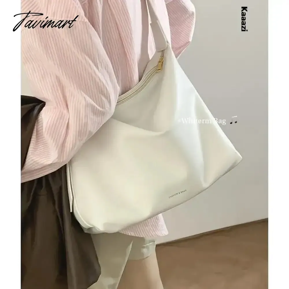 Tavimart Large Capacity Solid Color Shoulder Bag For Women Luxury Designer Pu Leather New Crossbody Bags Casuals Fashion Handbags