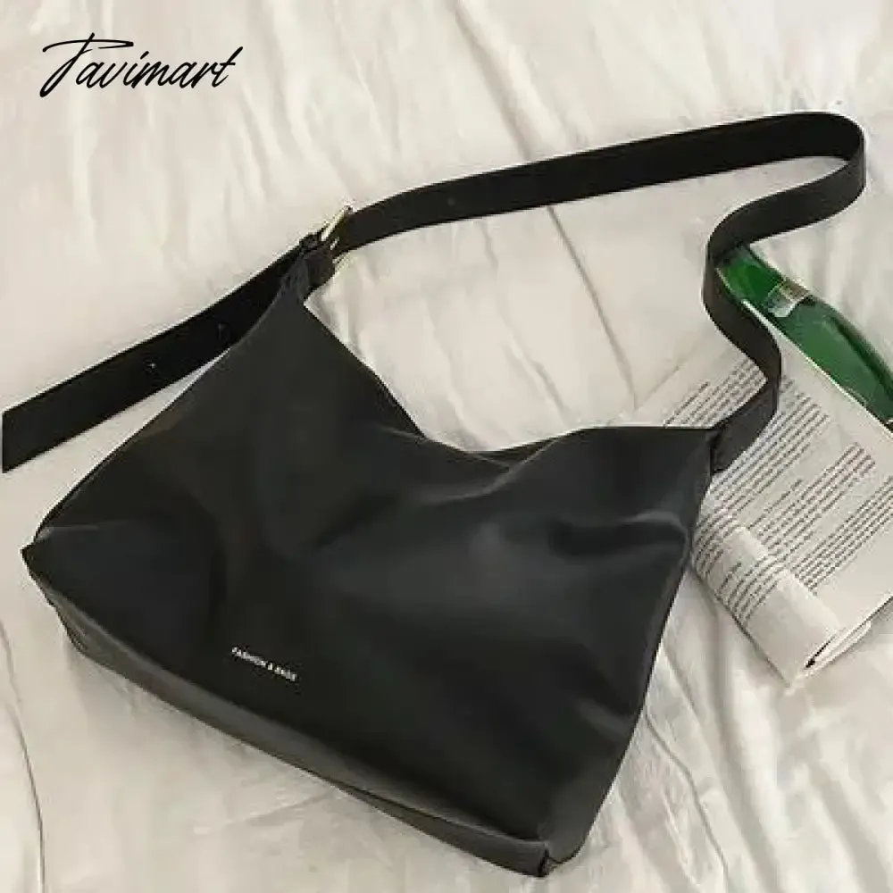 Tavimart Large Capacity Solid Color Shoulder Bag For Women Luxury Designer Pu Leather New Crossbody Bags Casuals Fashion Handbags