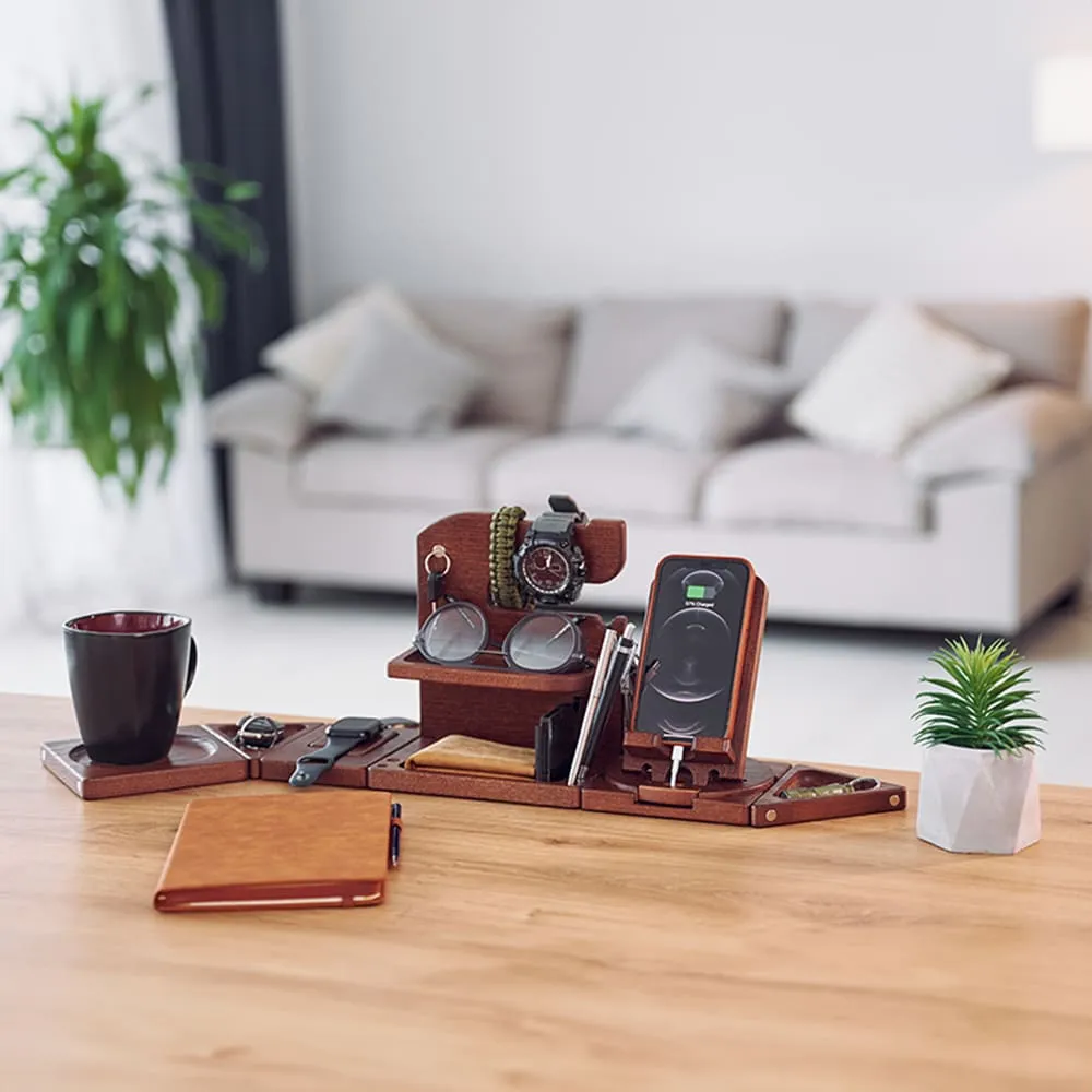 Teslyar Wooden Classic Phone Docking Station