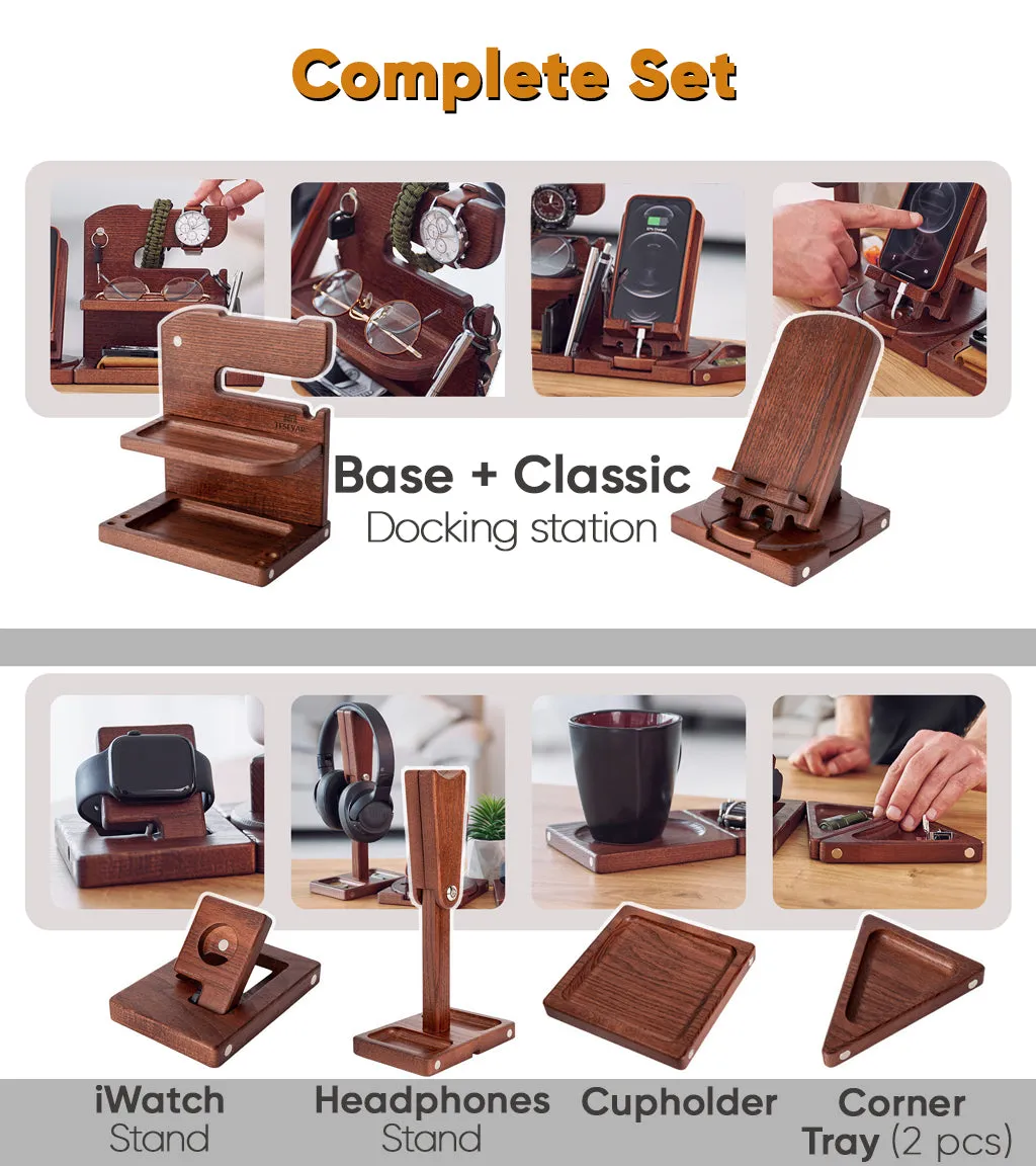 Teslyar Wooden Classic Phone Docking Station