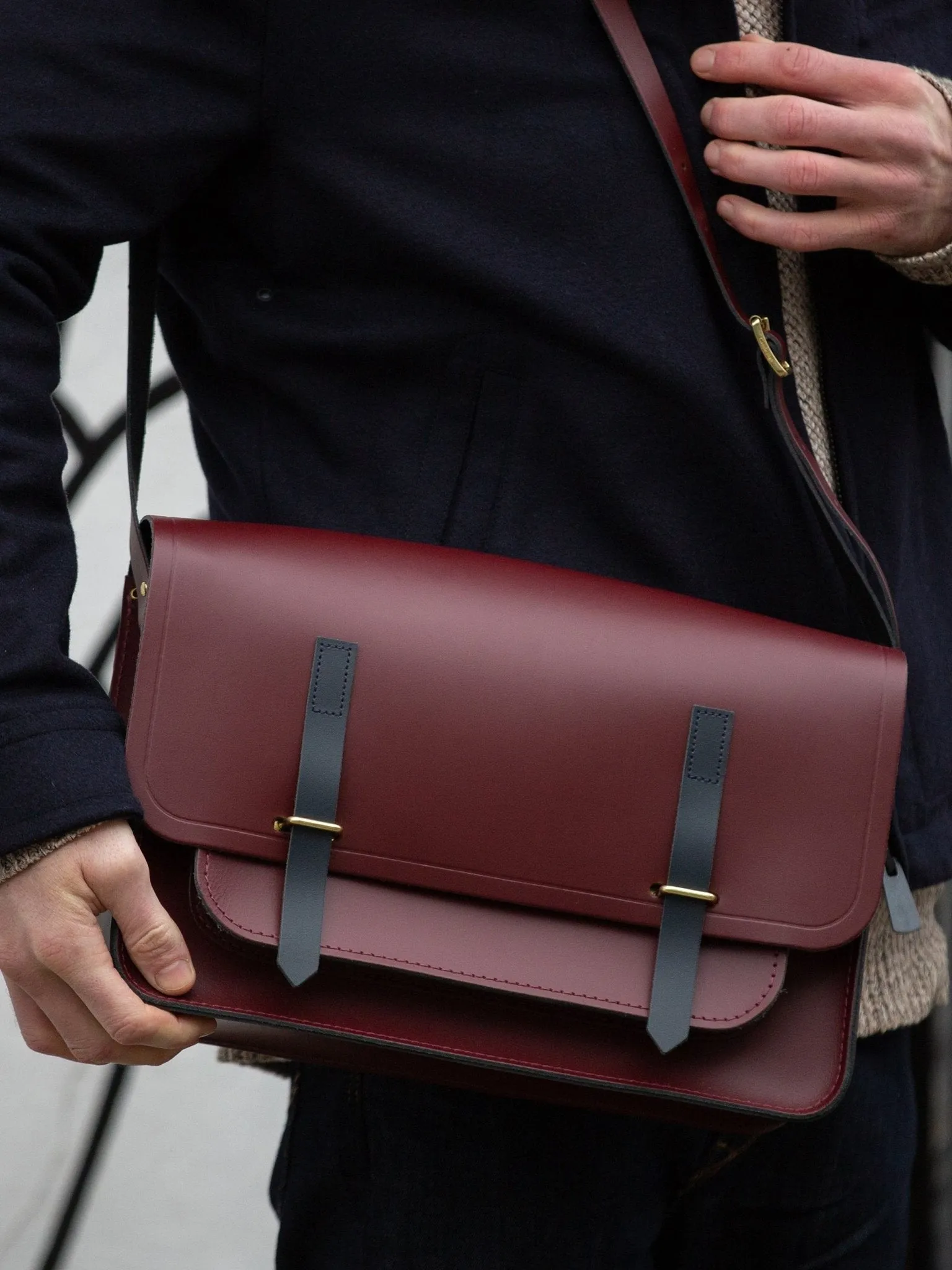 The Messenger - Oxblood & Navy