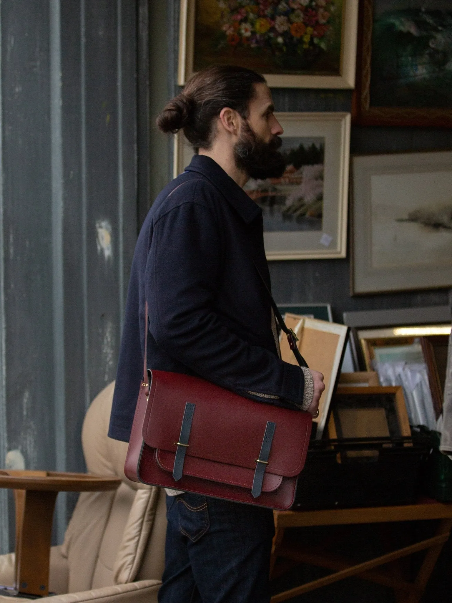The Messenger - Oxblood & Navy