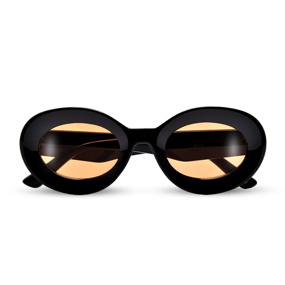 THICK CHUNKY OVAL SUNGLASSES