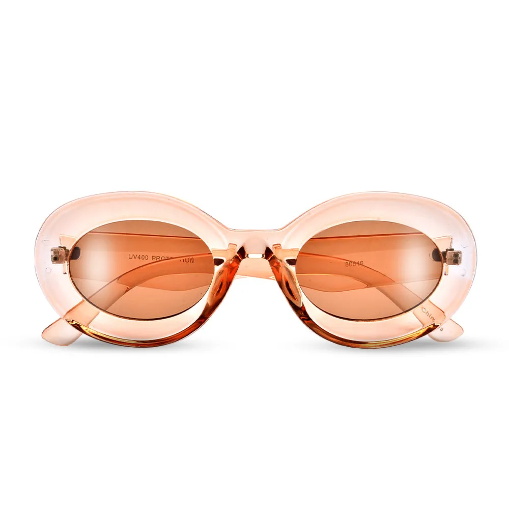 THICK CHUNKY OVAL SUNGLASSES