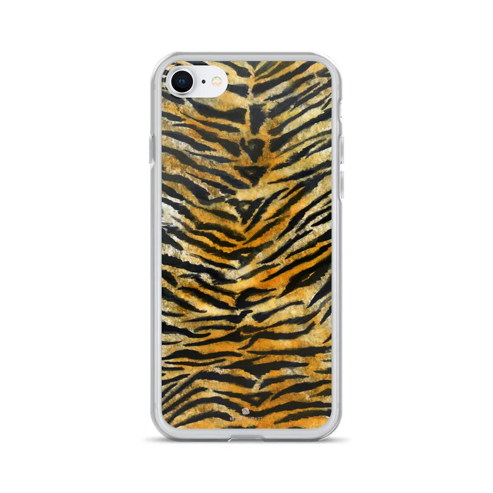 Tiger Stripe iPhone Case, Animal Print iPhone X | 8 | 8  | 7| 7  Phone Case- Printed in Europe/USA