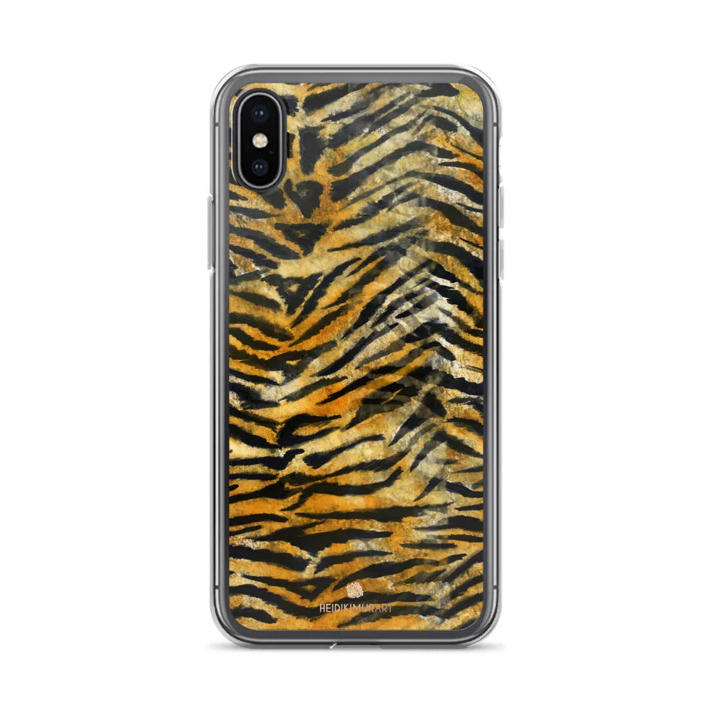Tiger Stripe iPhone Case, iPhone X | XS | XR | XS Max | 8 | 8  | 7| 7  Phone Case-Printed in USA/EU