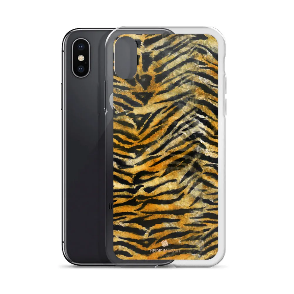 Tiger Stripe iPhone Case, iPhone X | XS | XR | XS Max | 8 | 8  | 7| 7  Phone Case-Printed in USA/EU
