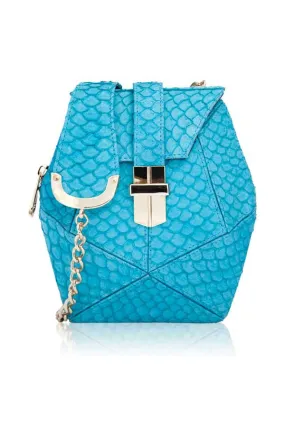 TILAPIA ATOMIC MINI BOX BAG IN TURQUOISE