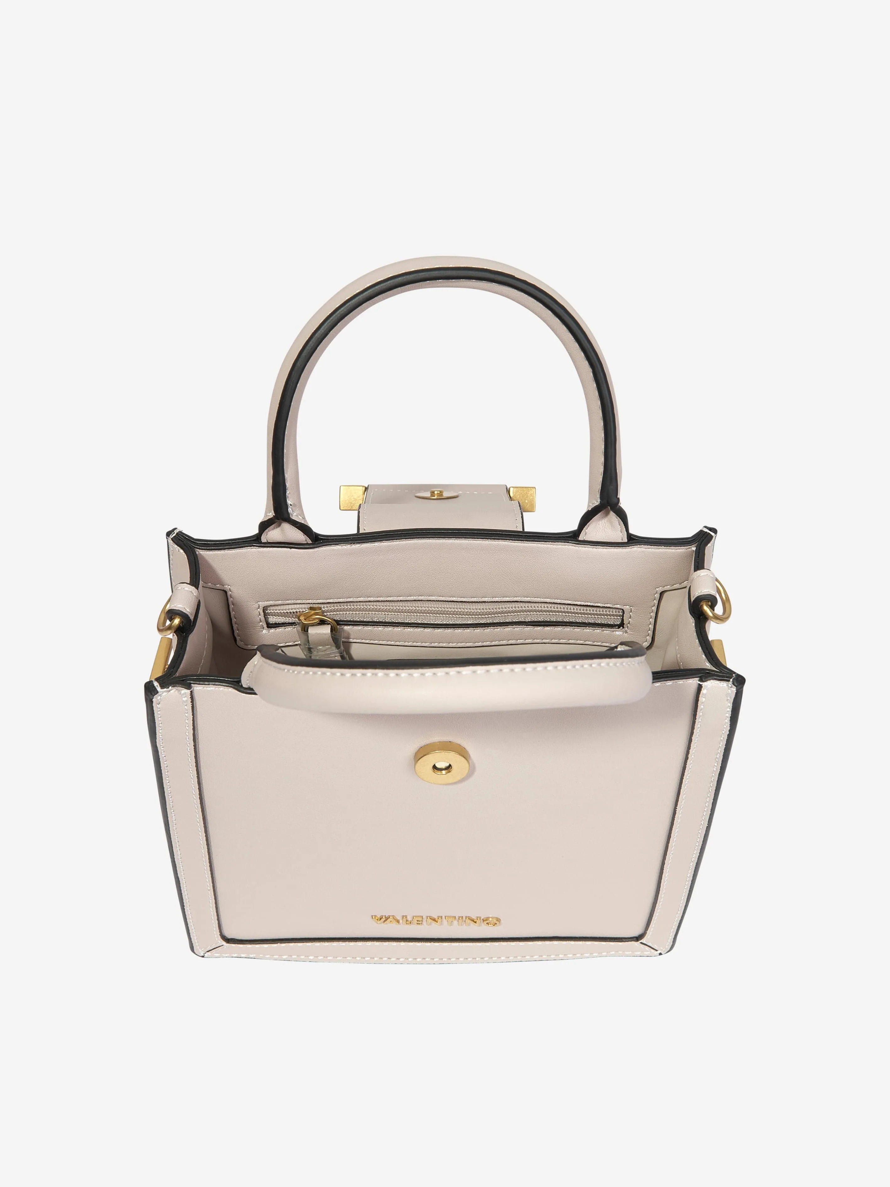 Valentino Girls Frosty Shopping Bag in Beige (W:19cm)