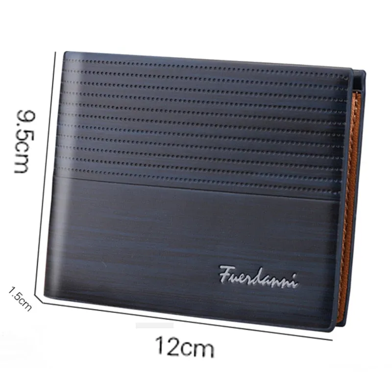 Vintage Men Leather Wallet/ Luxury Short Slim Wallet for Men