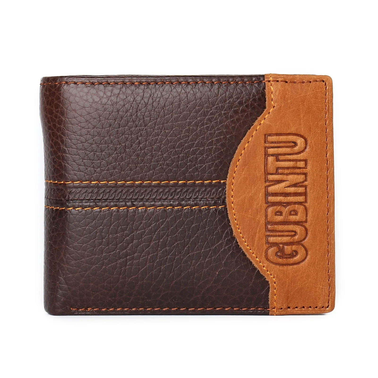 Vintage Men Leather Wallet/ Luxury Short Slim Wallet for Men