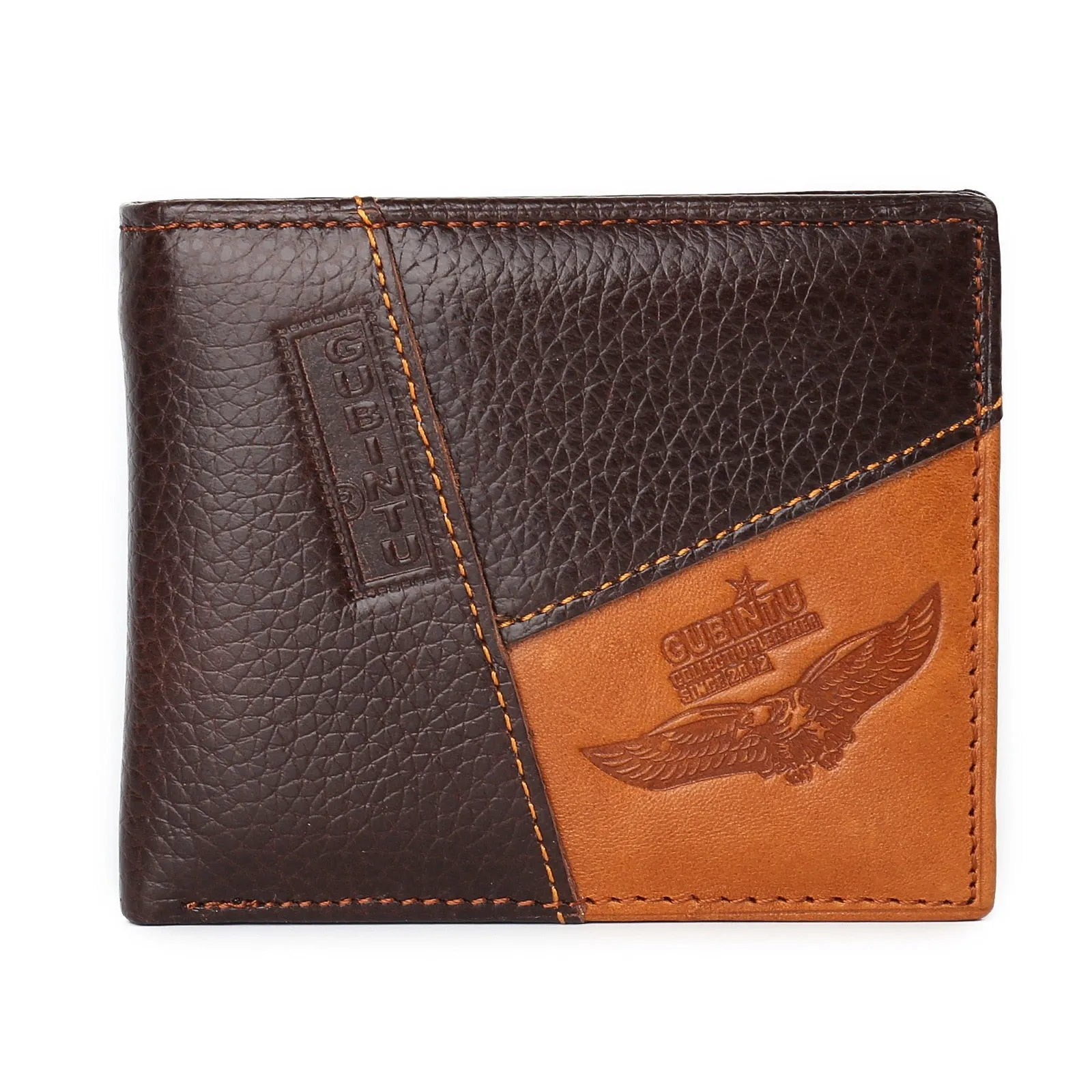 Vintage Men Leather Wallet/ Luxury Short Slim Wallet for Men