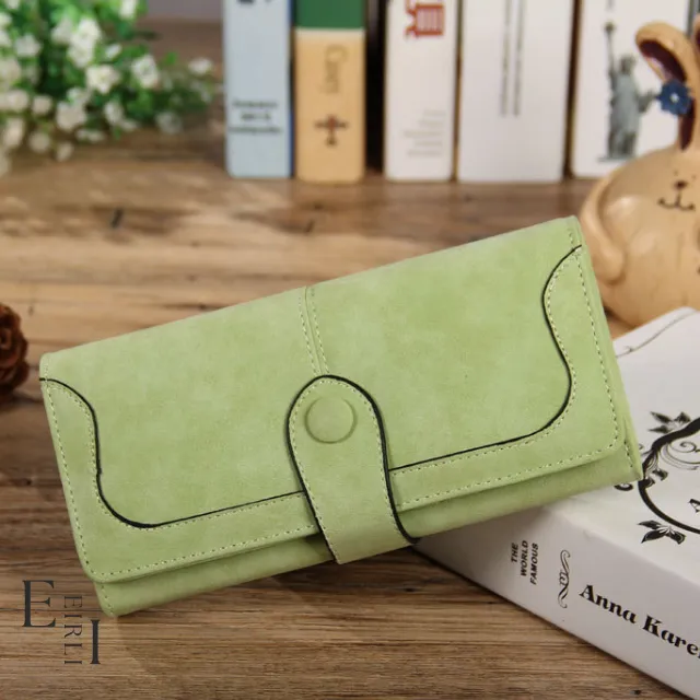 Wallet Women, Fabric Polyester, Green