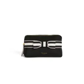 Women Kadera-Branded Webbing Neoprene Makeup Bag - Navy