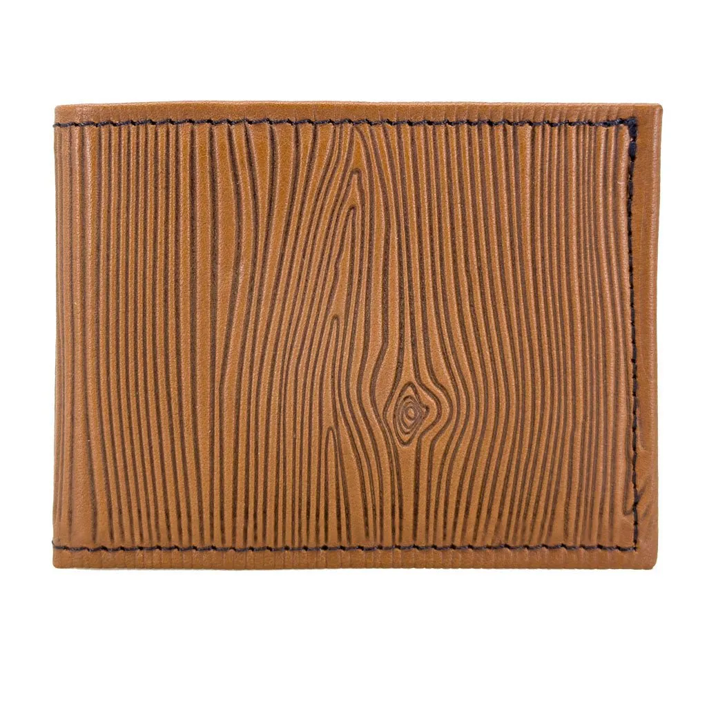 Wood Grain Bi-Fold Wallet