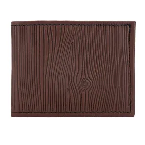Wood Grain Bi-Fold Wallet