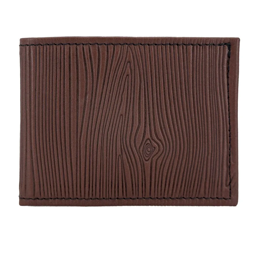 Wood Grain Bi-Fold Wallet